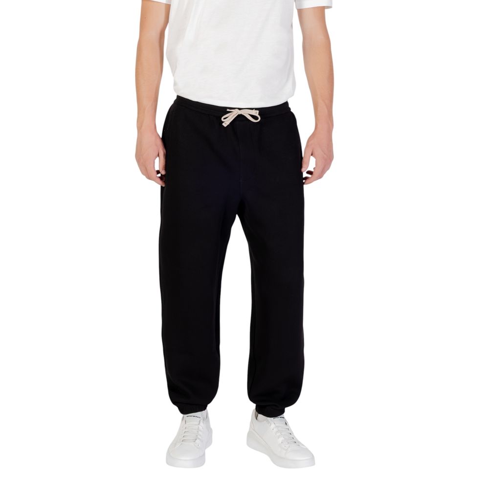 Armani Exchange Black Cotton Joggers Workout Pants