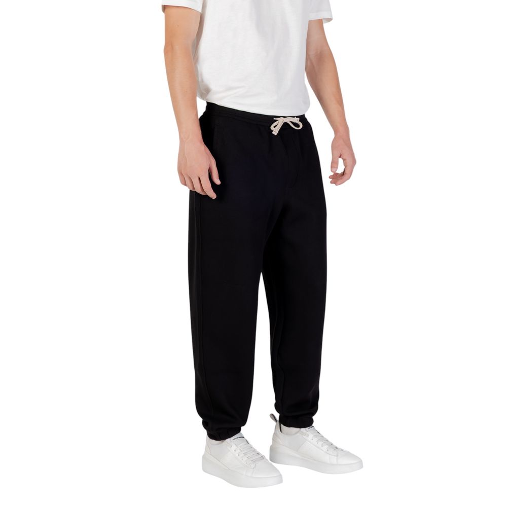 Armani Exchange Black Cotton Joggers Workout Pants