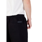 Armani Exchange Black Cotton Joggers Workout Pants