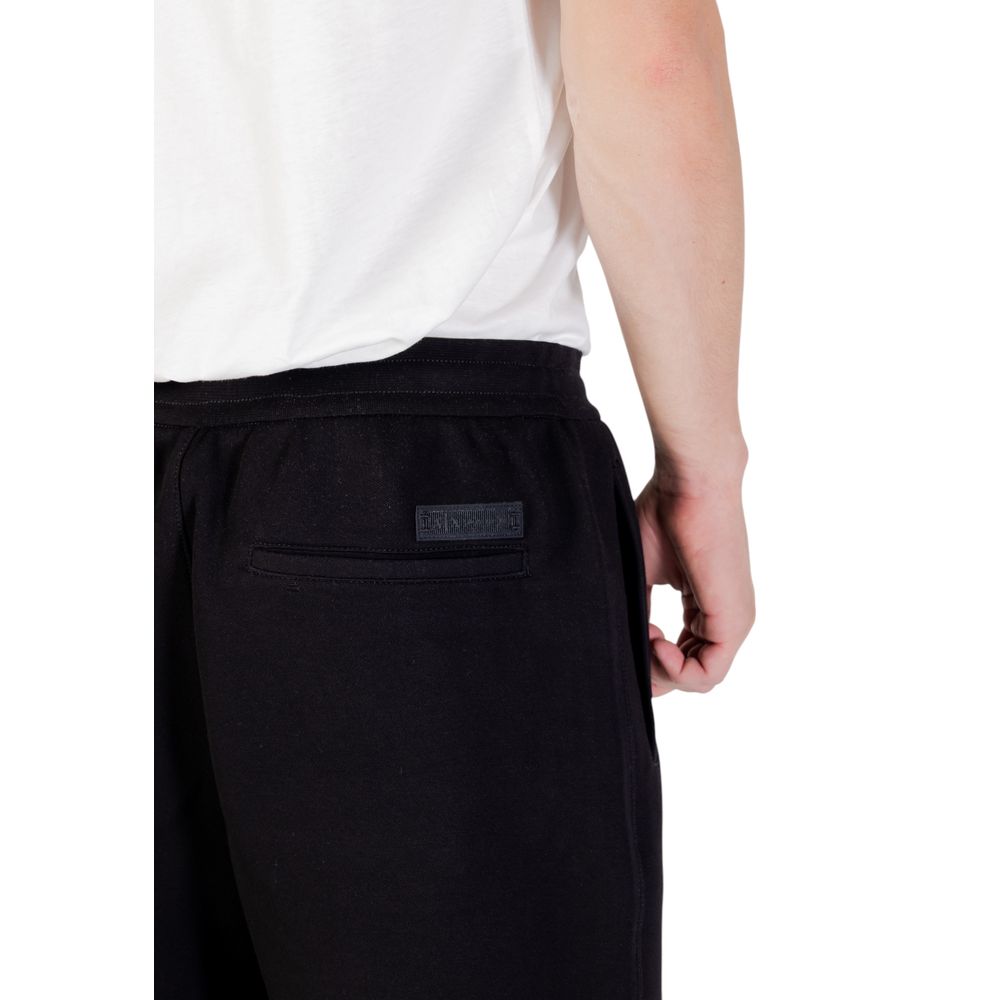 Armani Exchange Black Cotton Joggers Workout Pants