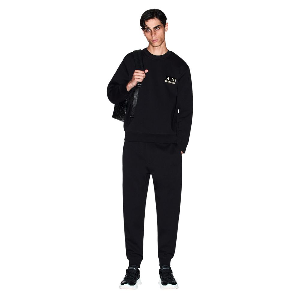 Armani Exchange Bicolor Cotton Joggers Workout Pants