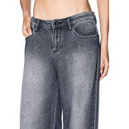 Armani Exchange Gray Cotton Relaxed Fit Jeans Armani Exchange