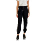 Liu Jo Black And White Cotton Joggers Workout Pants