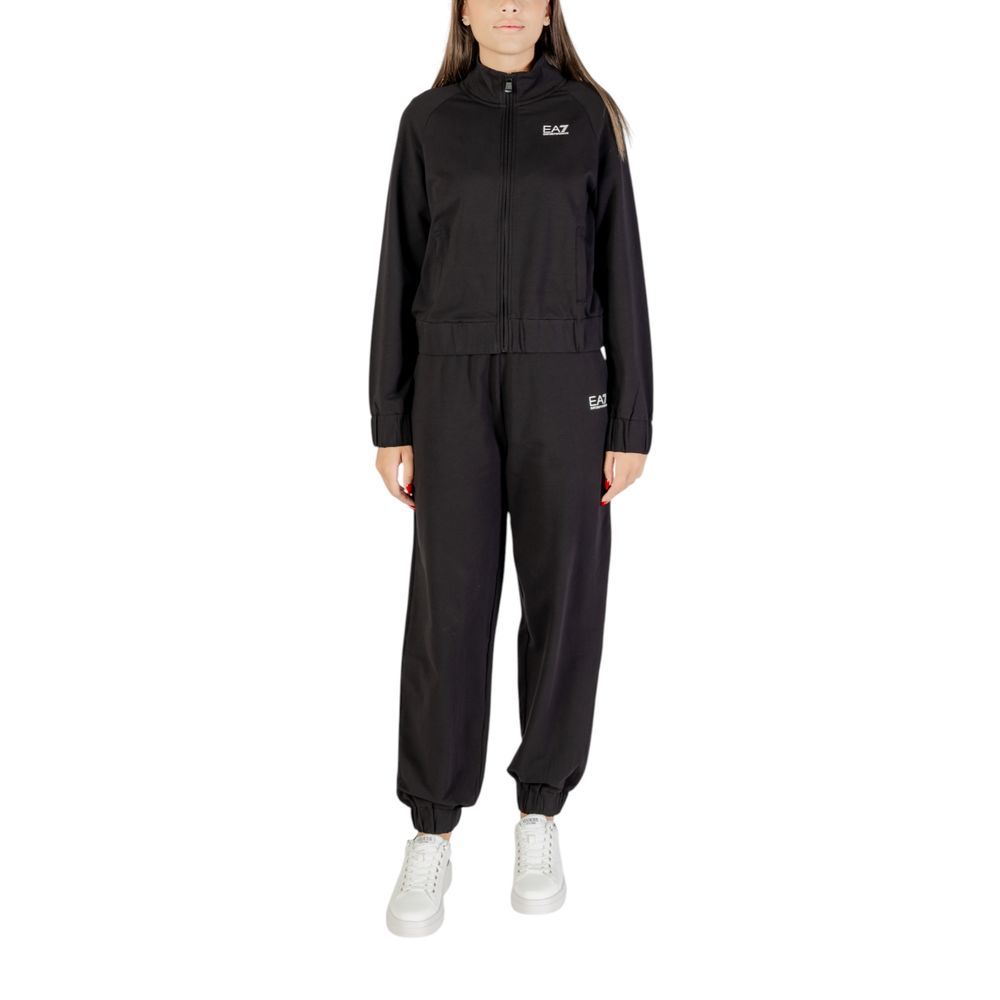 EA7 Emporio Armani Black Cotton Tracksuit EA7 Emporio Armani