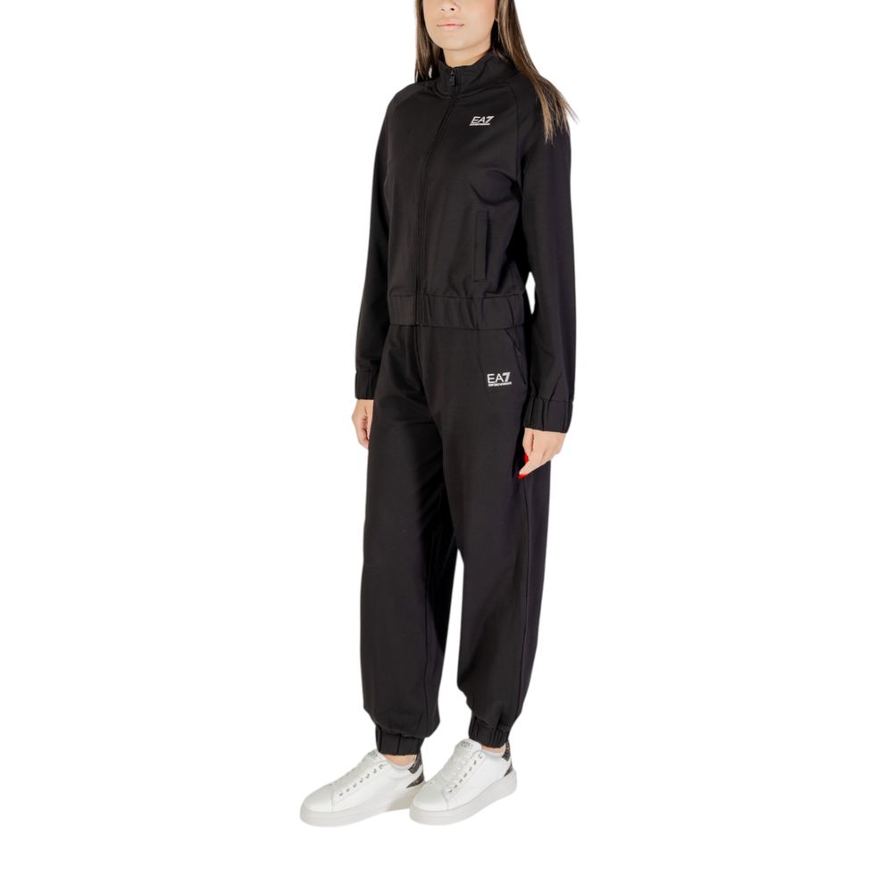 EA7 Emporio Armani Black Cotton Tracksuit EA7 Emporio Armani