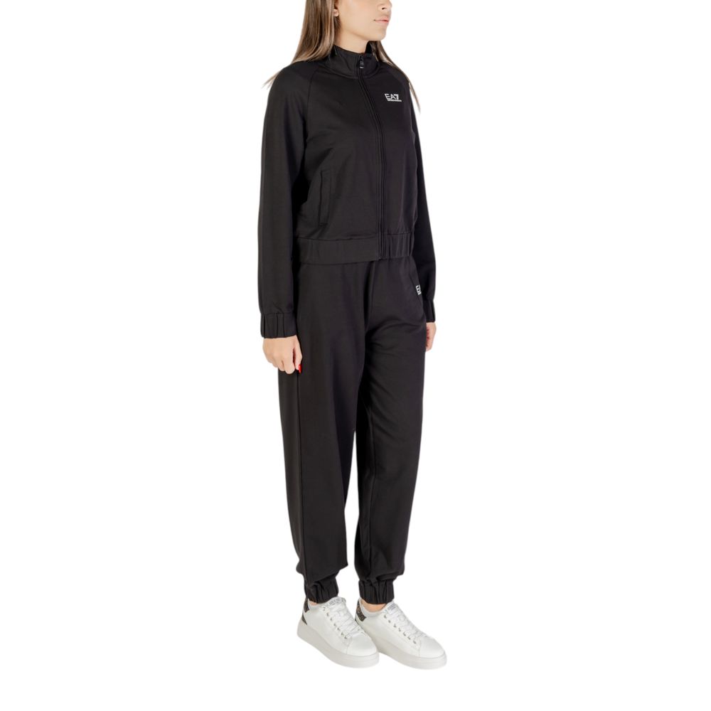 EA7 Emporio Armani Black Cotton Tracksuit EA7 Emporio Armani