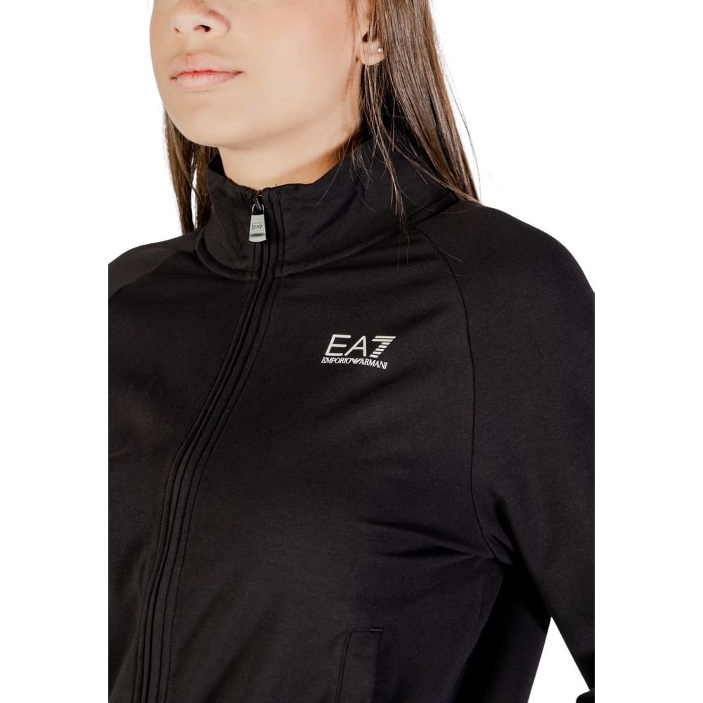 EA7 Emporio Armani Black Cotton Tracksuit EA7 Emporio Armani