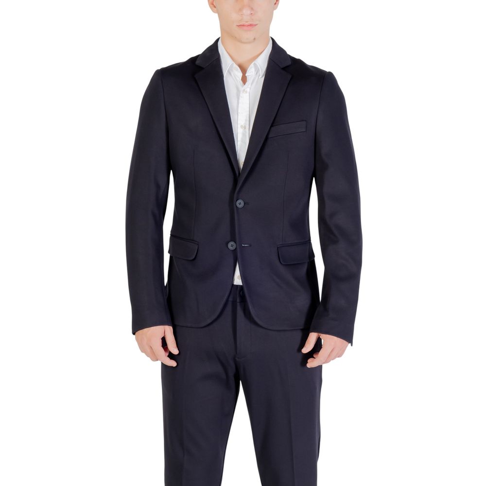 Antony Morato Blue Viscose Blazer Antony Morato