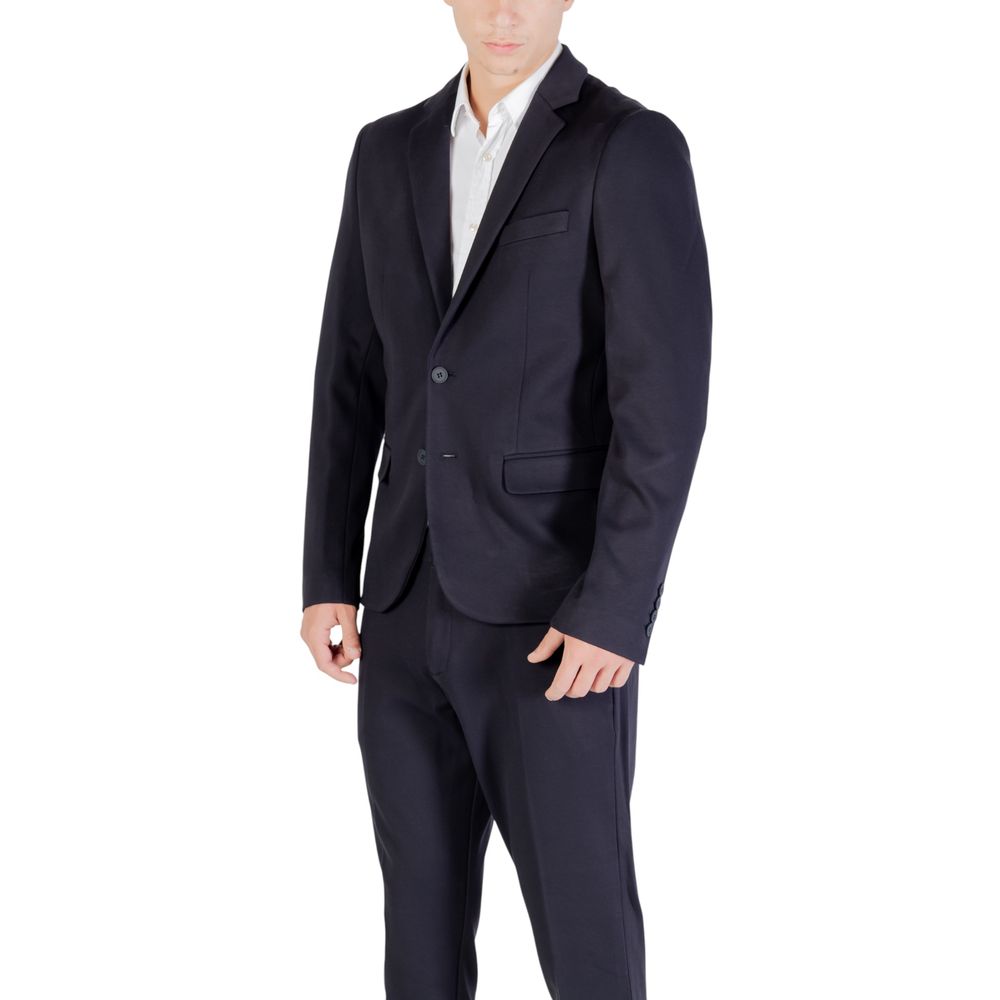 Antony Morato Blue Viscose Blazer Antony Morato
