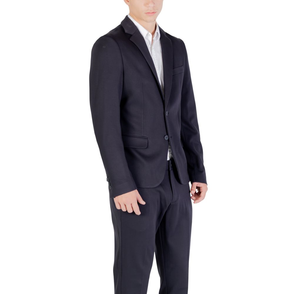 Antony Morato Blue Viscose Blazer Antony Morato