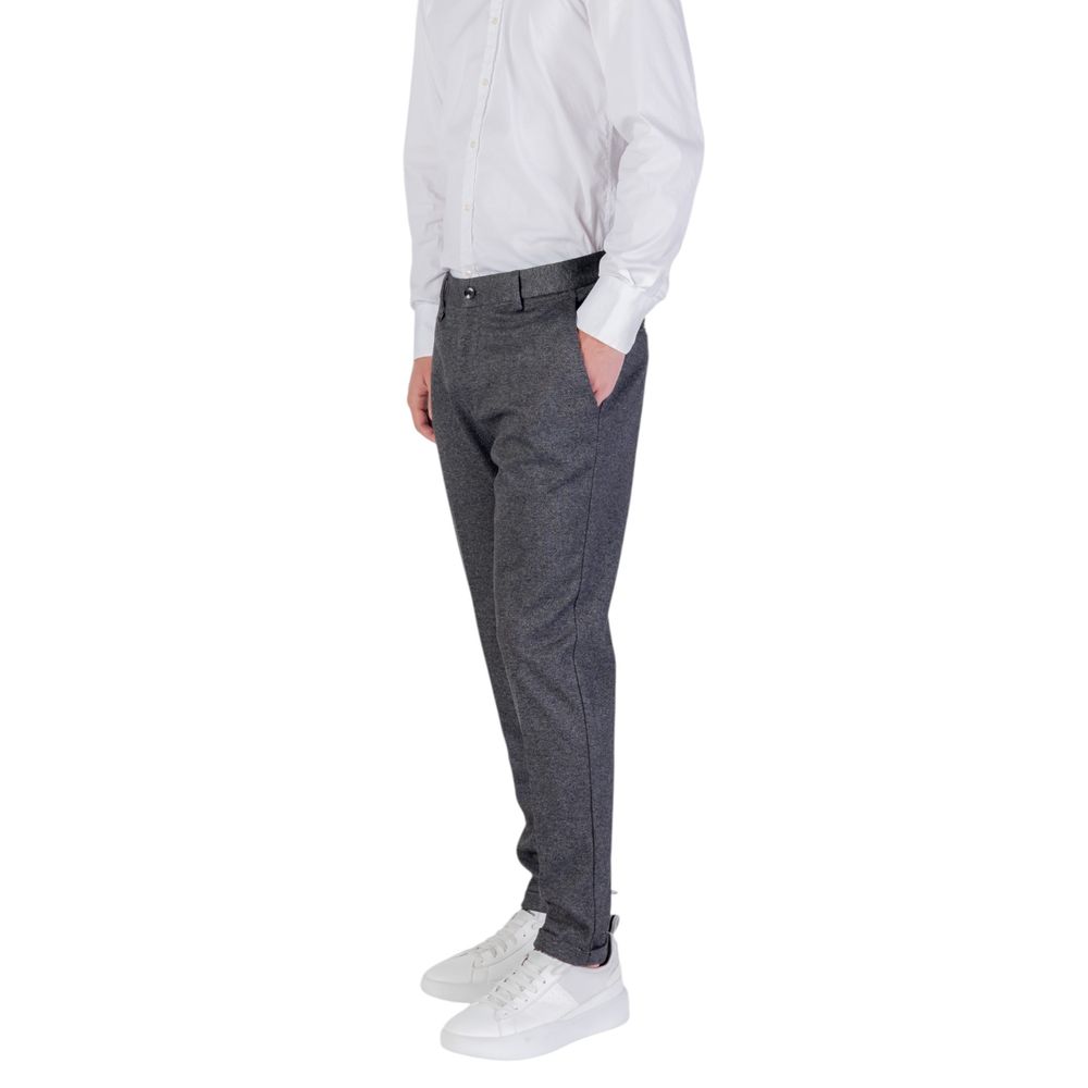 Antony Morato Gray Polyester Skinny Pants - Eljoys Fashion 