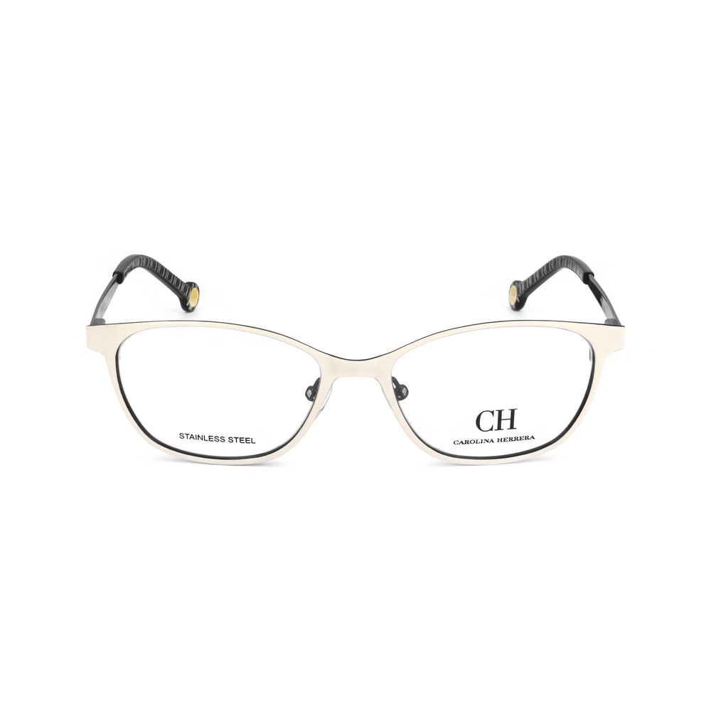 Carolina Herrera Black Stainless Steel Glasses Frames
