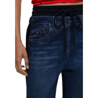 Desigual Blue Cotton Joggers Workout Pants Desigual