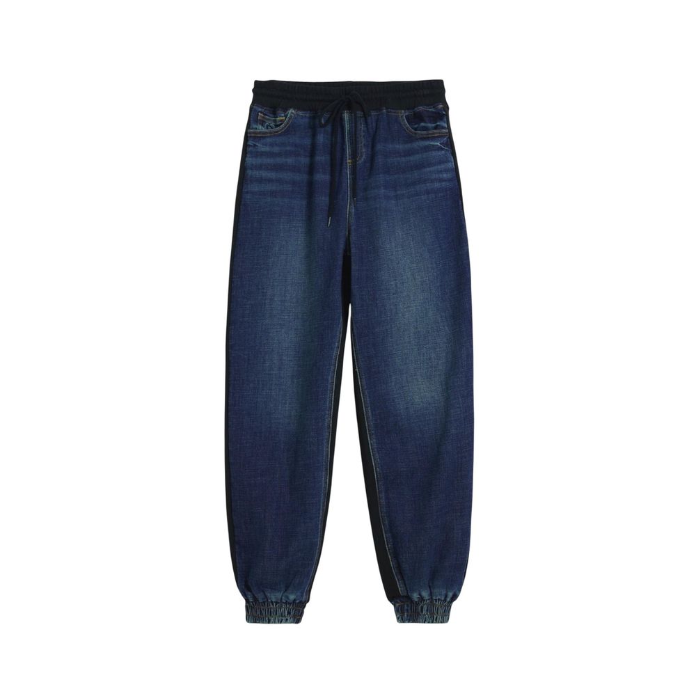 Desigual Blue Cotton Joggers Workout Pants Desigual