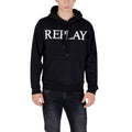 Replay Black Cotton Hoodie Replay