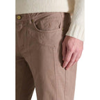 Jeckerson Beige Cotton Skinny Pants Jeckerson