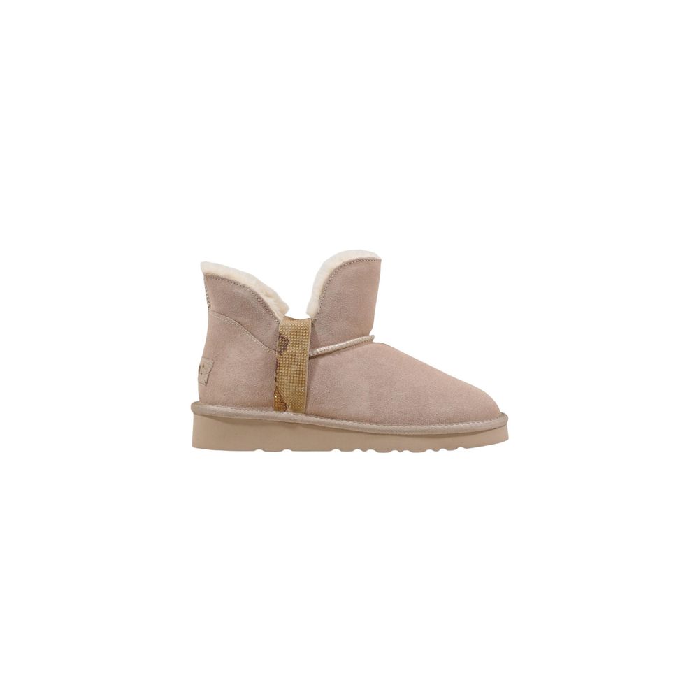 Alviero Martini Prima Classe Beige Leather Ankle Boots Alviero Martini Prima Classe