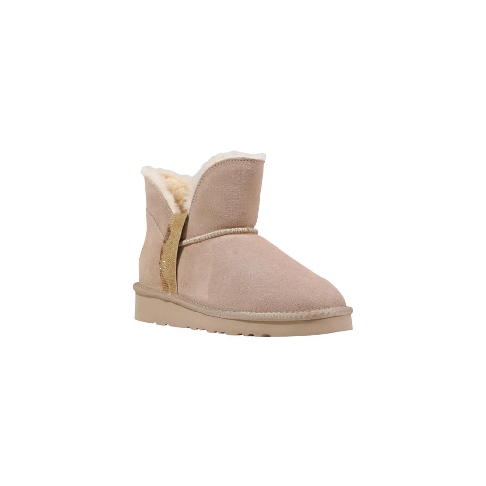 Alviero Martini Prima Classe Beige Leather Ankle Boots Alviero Martini Prima Classe