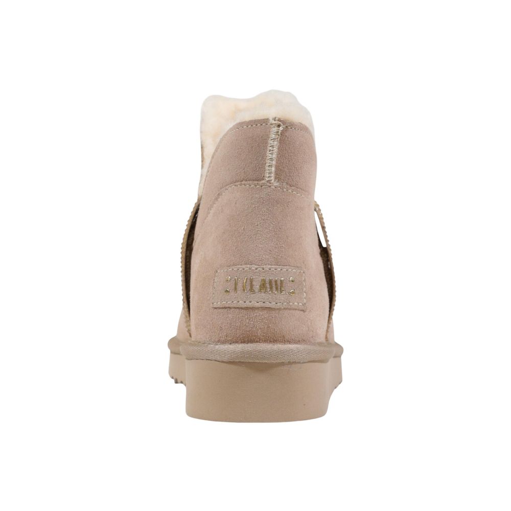 Alviero Martini Prima Classe Beige Leather Ankle Boots Alviero Martini Prima Classe