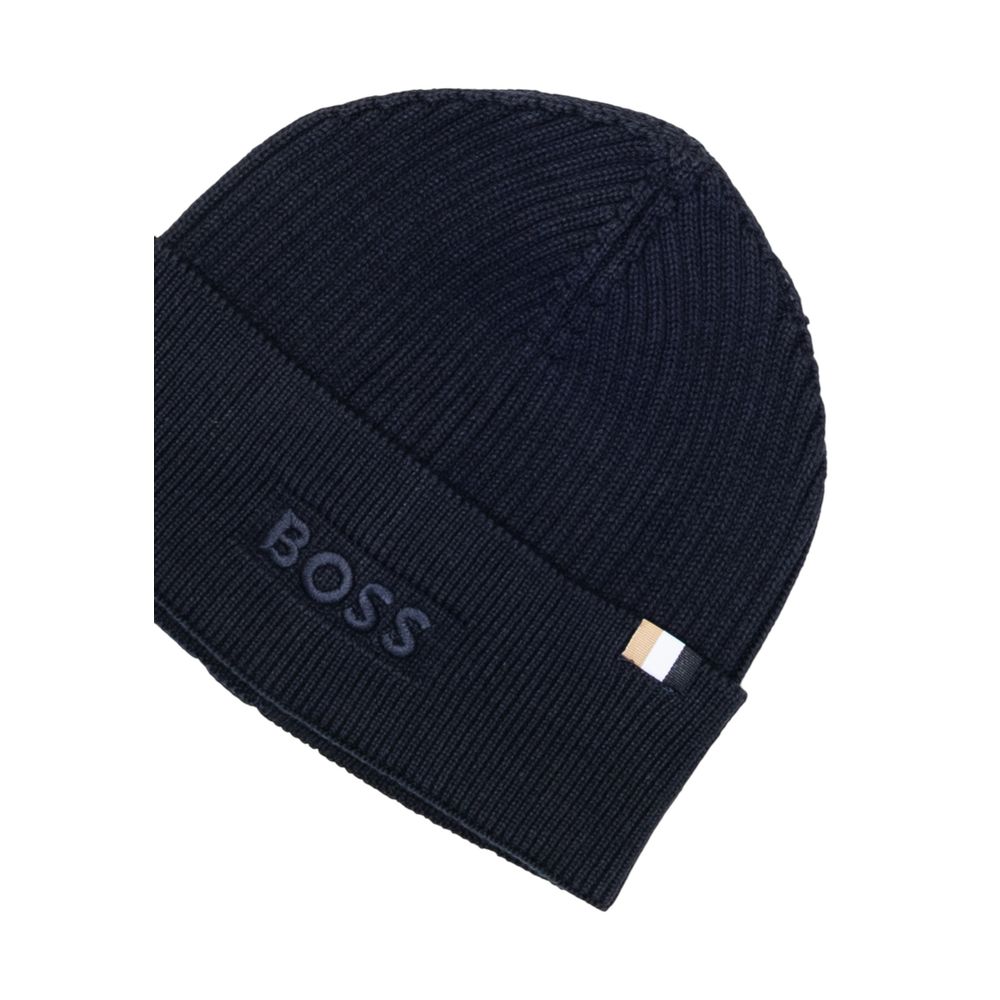 Hugo Boss Blue Cotton Cap Baseball Hat