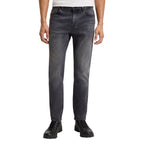 Hugo Boss Gray Cotton Relaxed Fit Jeans Hugo Boss
