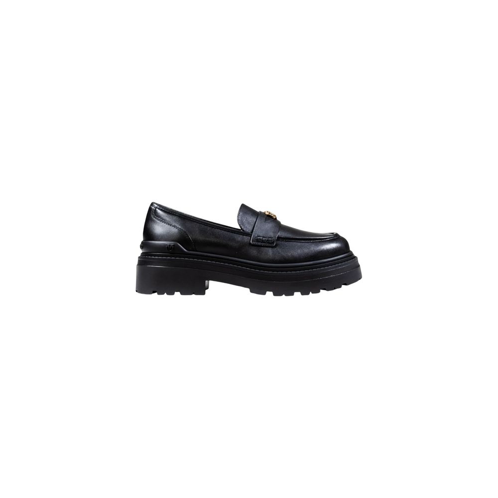 PINKO Black Leather Platform Pumps PINKO