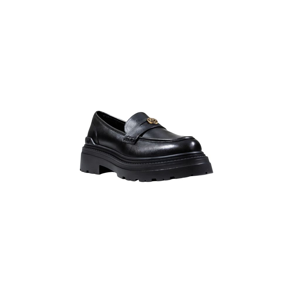 PINKO Black Leather Platform Pumps PINKO