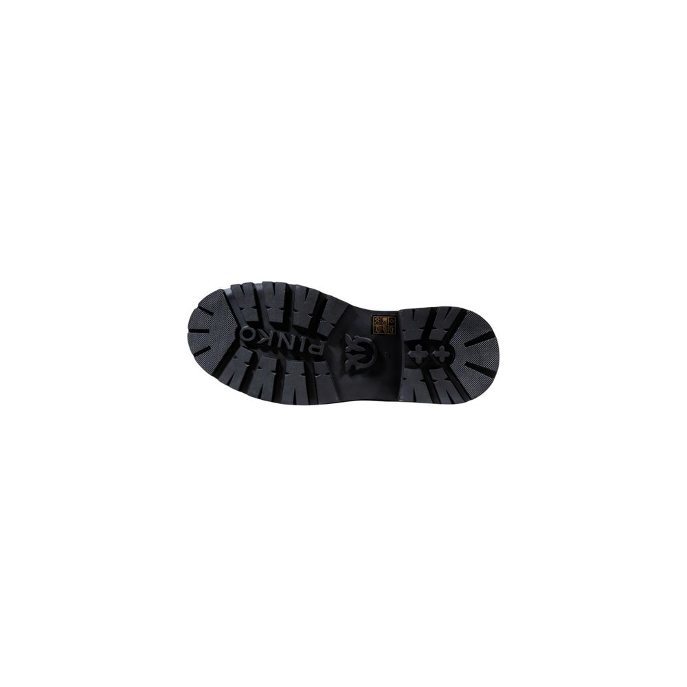 PINKO Black Leather Ankle Boots PINKO