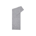 Gray recycled polyester scarf by Pieces, lightweight and stylish, shown draped and folded on a neutral background.
