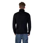 Gianni Lupo Black Marabou Turtleneck