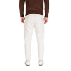 Gianni Lupo Cream Cotton Relaxed Fit Jeans - Eljoys Fashion 