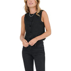 Only Black Recycled Polyester Waistcoat