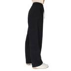 County of Milan Black Cotton Joggers Workout Pants