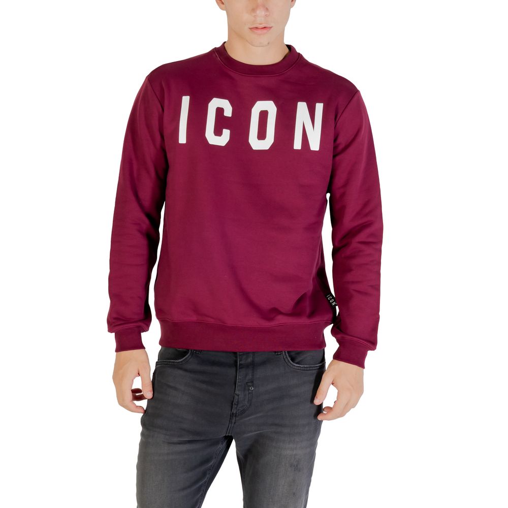 Icon Bordeaux Cotton Sweatshirt