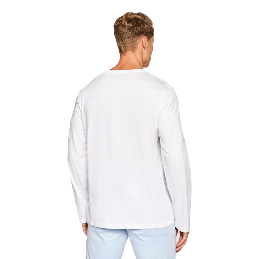 Ralph Lauren White Cotton Long Sleeve T-Shirt Ralph Lauren