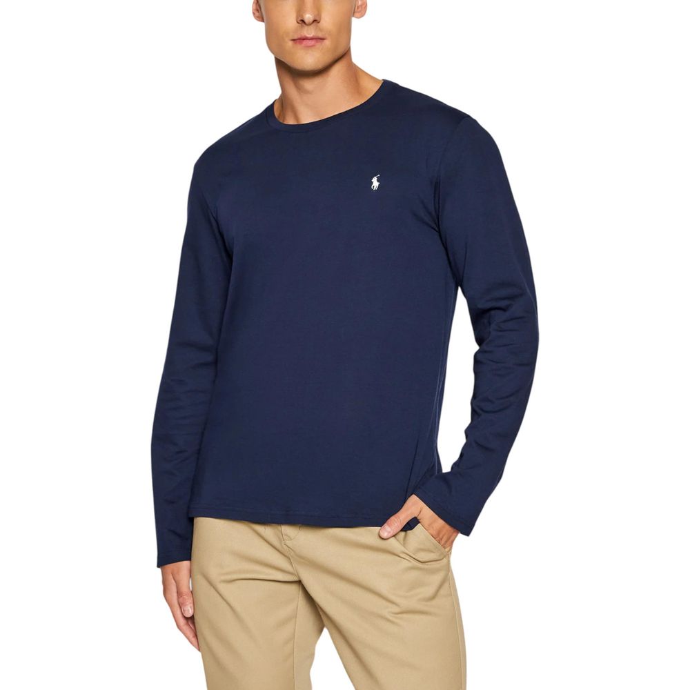 Ralph Lauren Blue Cotton Long Sleeve T-Shirt Ralph Lauren