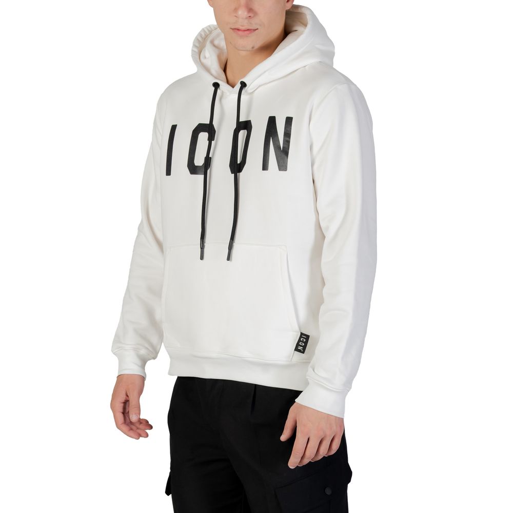 Icon Black And White Cotton Hoodie