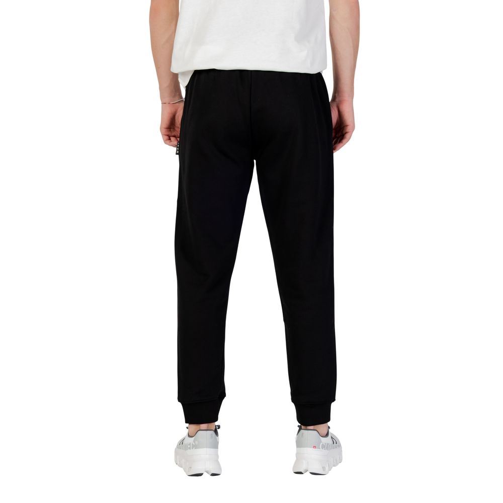 Icon Black Cotton Joggers Workout Pants