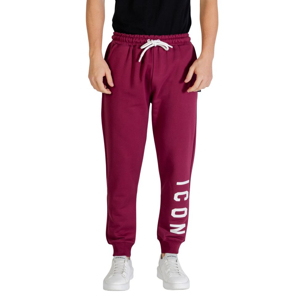 Icon Bordeaux Cotton Joggers Workout Pants
