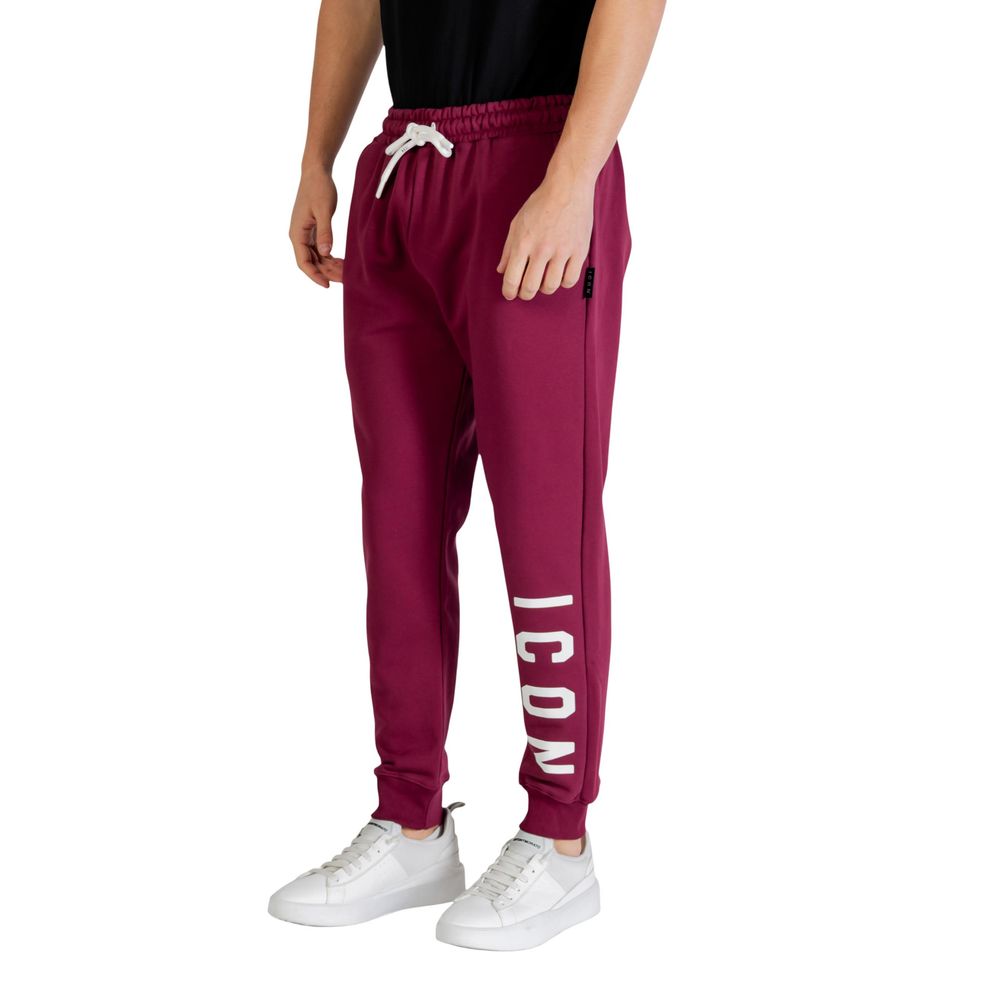 Icon Bordeaux Cotton Joggers Workout Pants