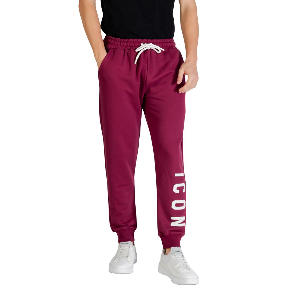 Icon Bordeaux Cotton Joggers Workout Pants