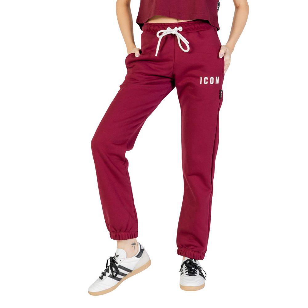 Icon Bordeaux Cotton Joggers Workout Pants