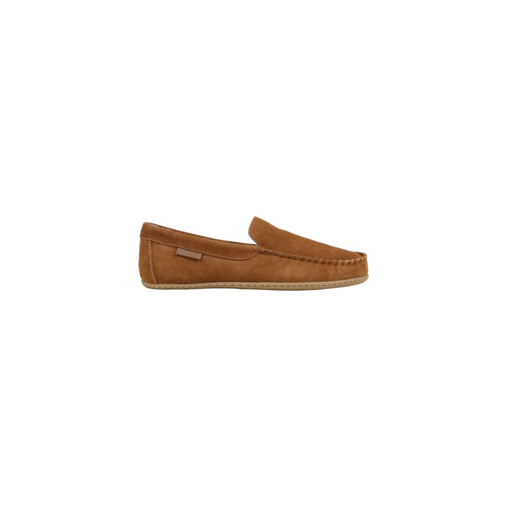 Ralph Lauren Brown Suede Leather Slippers Ralph Lauren