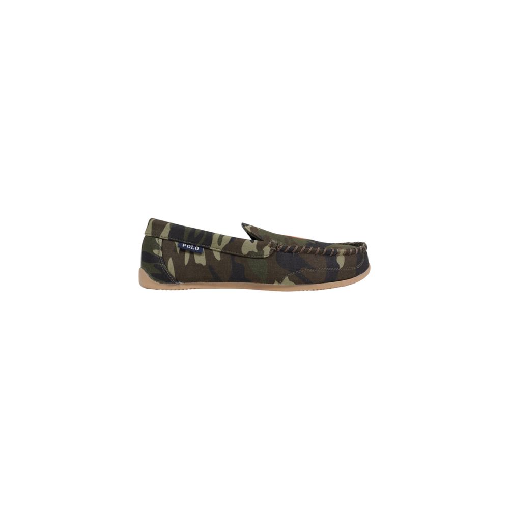 Ralph Lauren Green Textile Slippers Ralph Lauren