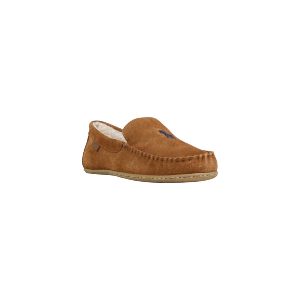 Ralph Lauren Brown Suede Leather Slippers Ralph Lauren
