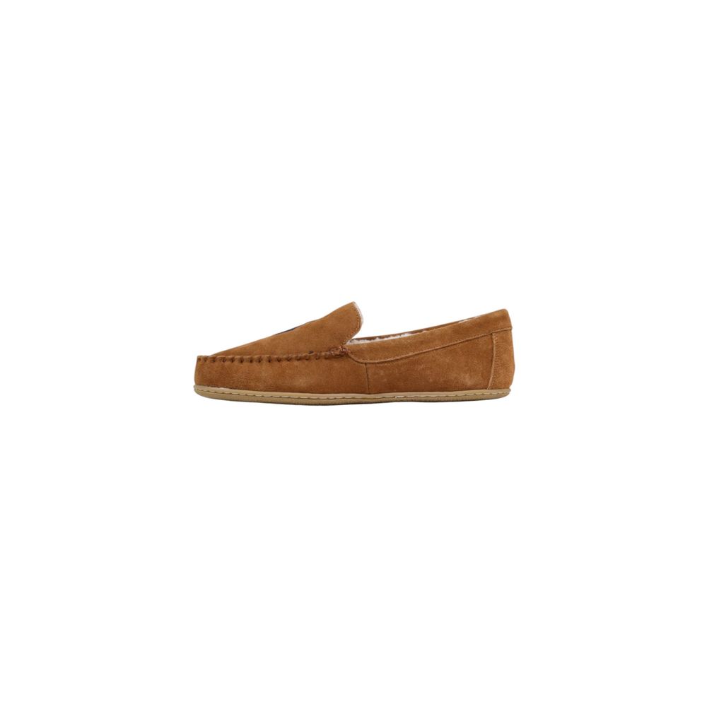 Ralph Lauren Brown Suede Leather Slippers Ralph Lauren