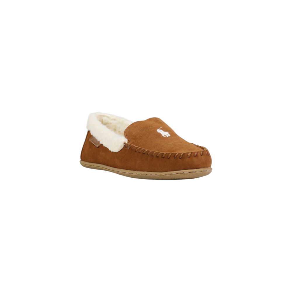 Ralph Lauren Brown Suede Leather Slippers Ralph Lauren