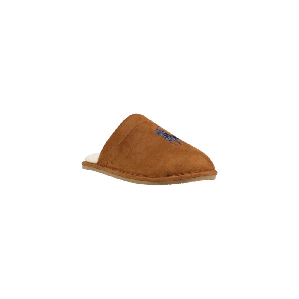 Ralph Lauren Brown Textile Slippers Ralph Lauren