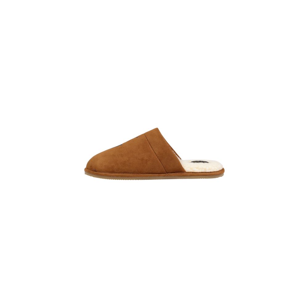 Ralph Lauren Brown Textile Slippers Ralph Lauren