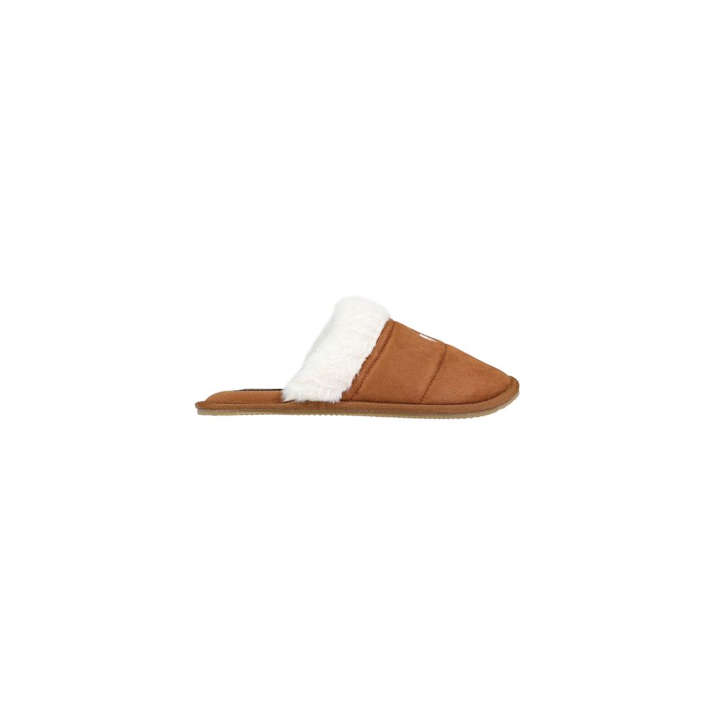 Ralph Lauren Brown Textile Slippers Ralph Lauren